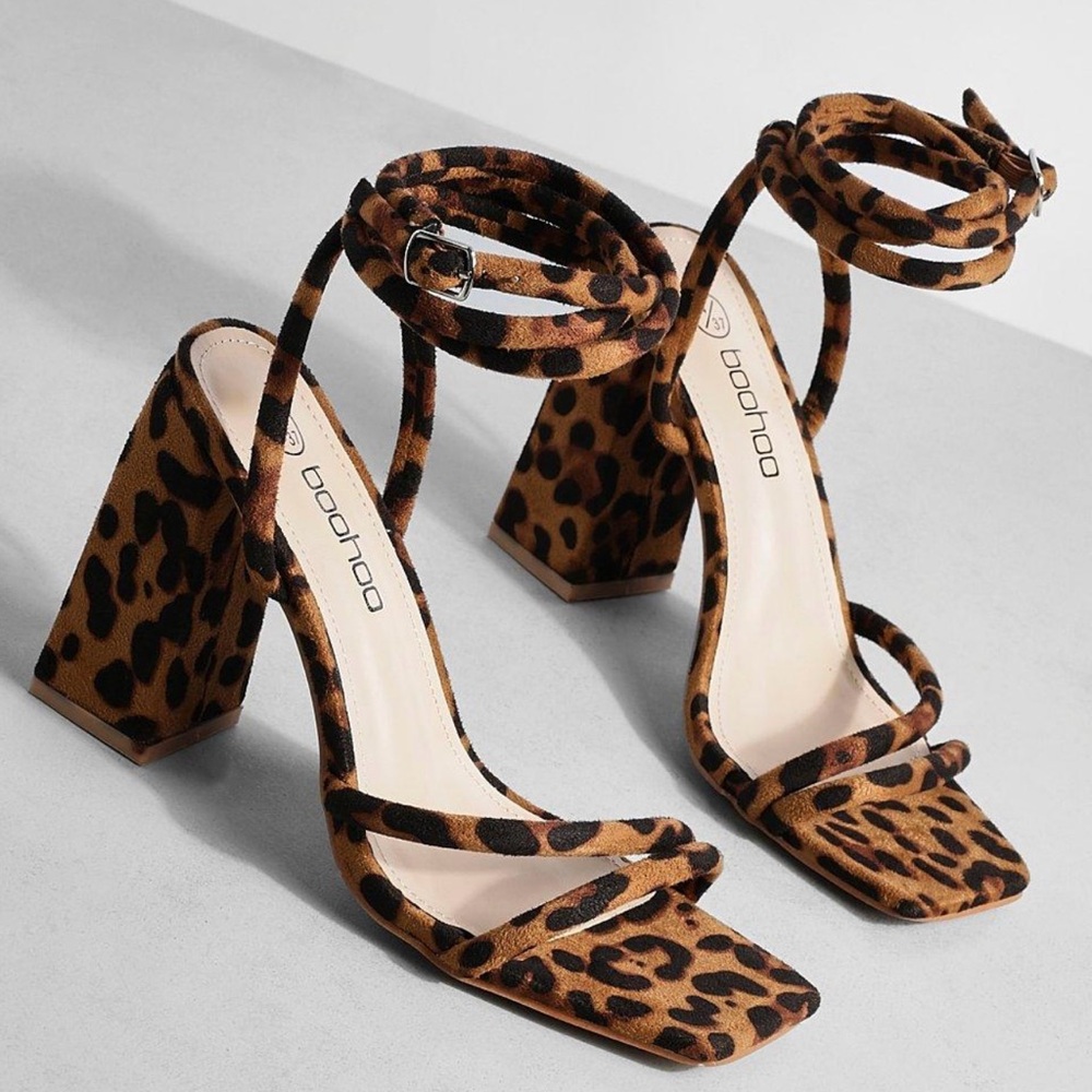 Leopard Block Heel